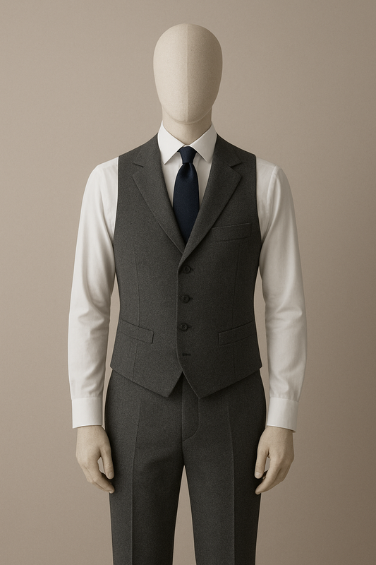WAISTCOAT AND PANTS (single breasted with a lapel)